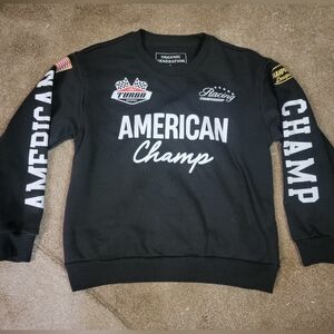 American Champ Racing Black Sweatshirt Oversized